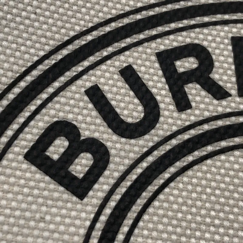 Burberry White Canvas Bucket Bag - Image 7