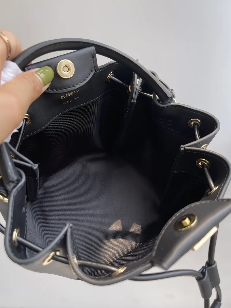 Burberry Black Leather Bucket Bag - Image 9