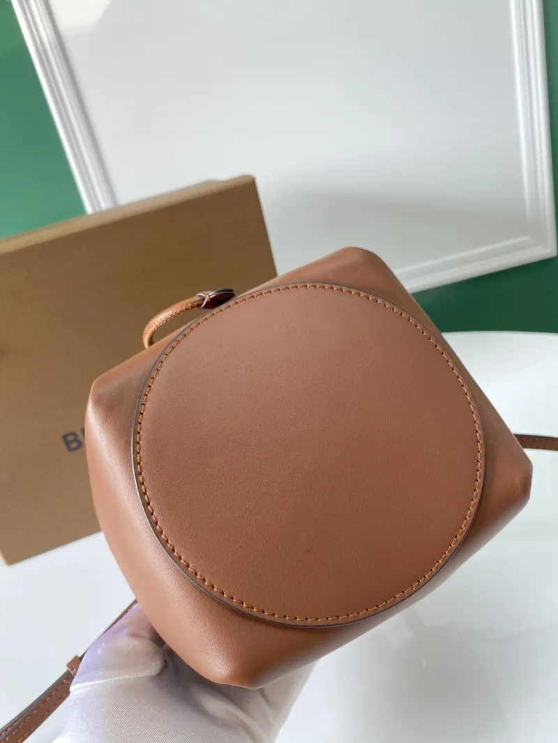 Burberry Brown Leather Bucket Bag 80285411 - Image 7