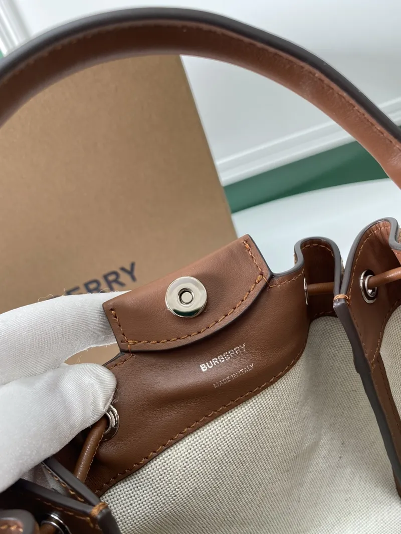 Burberry Brown Leather Bucket Bag 80285411 - Image 9