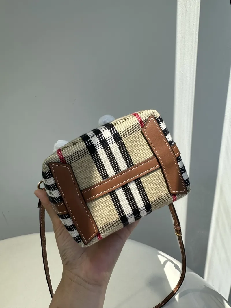 Burberry Vintage Check Bucket Bag Crossbody - Image 8