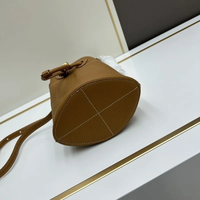 Burberry Brown Leather Bucket Bag - Image 5