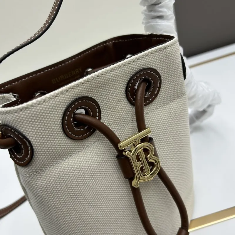 Burberry Beige Canvas Bucket Bag 53 - Image 4