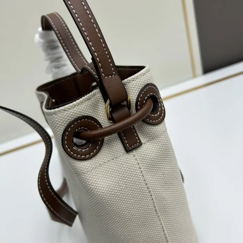 Burberry Beige Canvas Bucket Bag 53 - Image 6