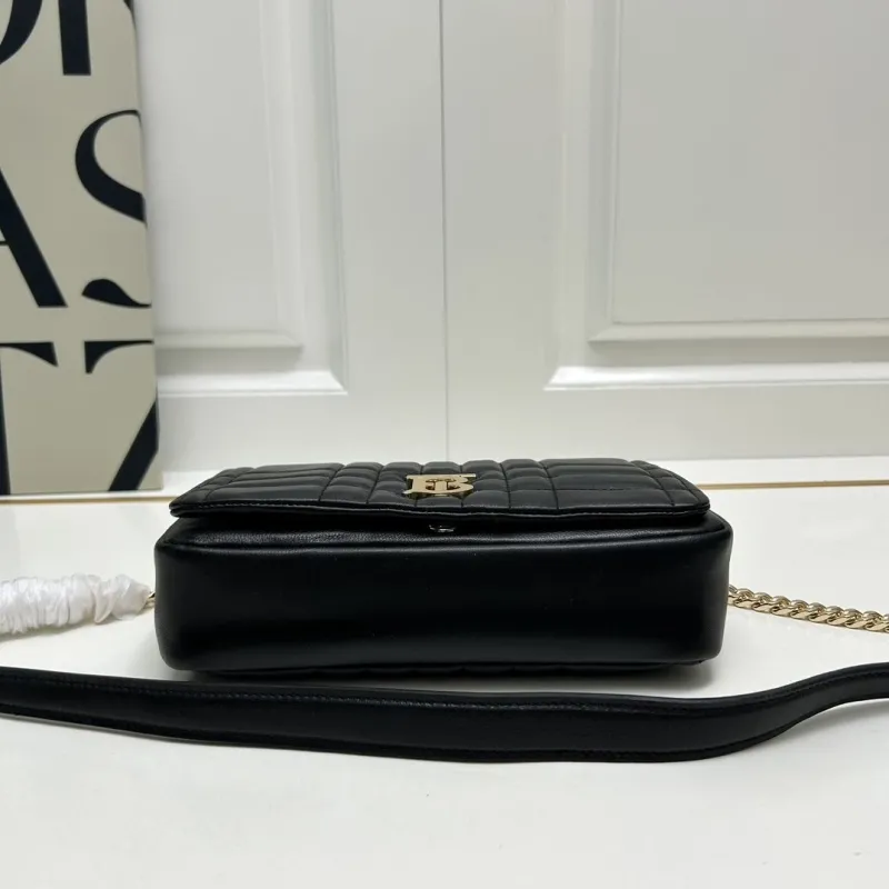 Burberry Black Quilted Crossbody Bag 8378 - Image 7
