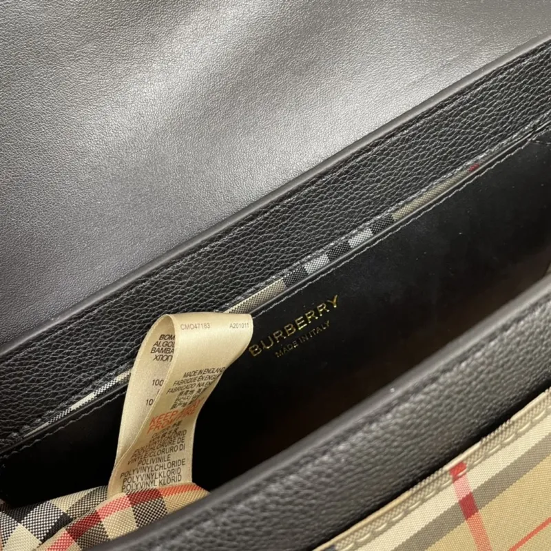 Burberry Black Crossbody Satchel Bag - Image 9