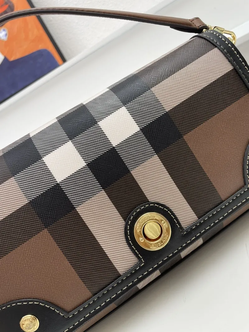Burberry 8366 Classic Check Satchel Bag 24cm - Image 4