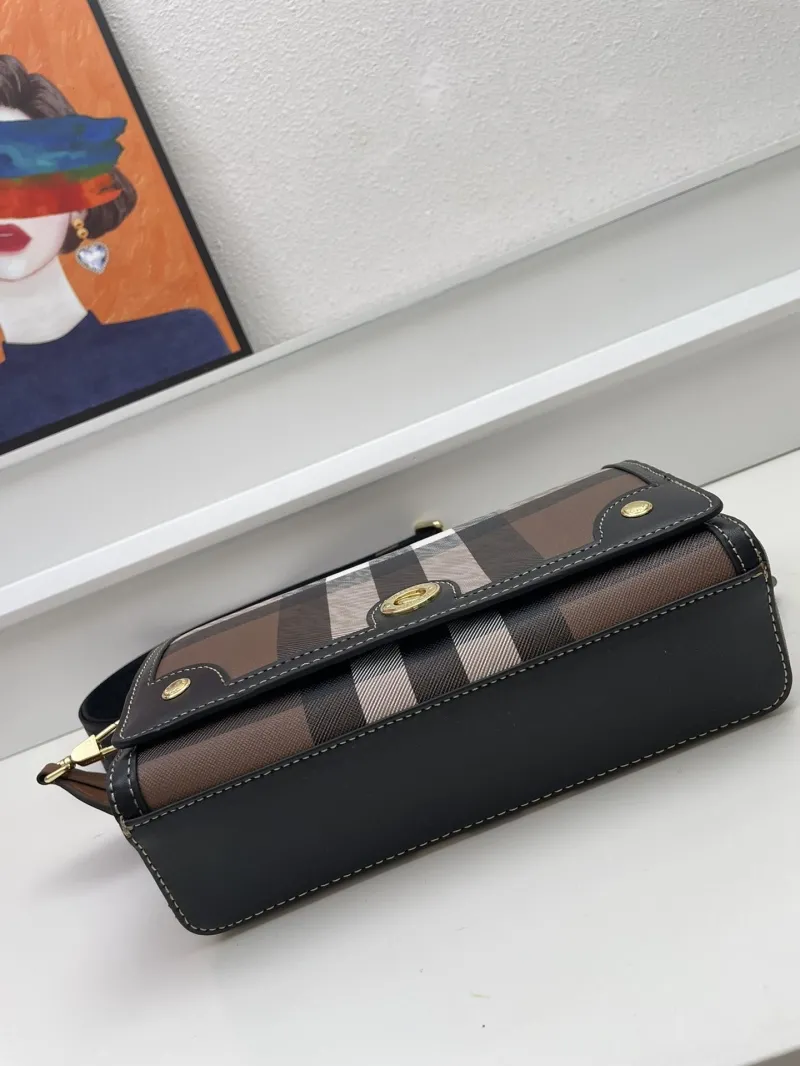 Burberry 8366 Classic Check Satchel Bag 24cm - Image 7