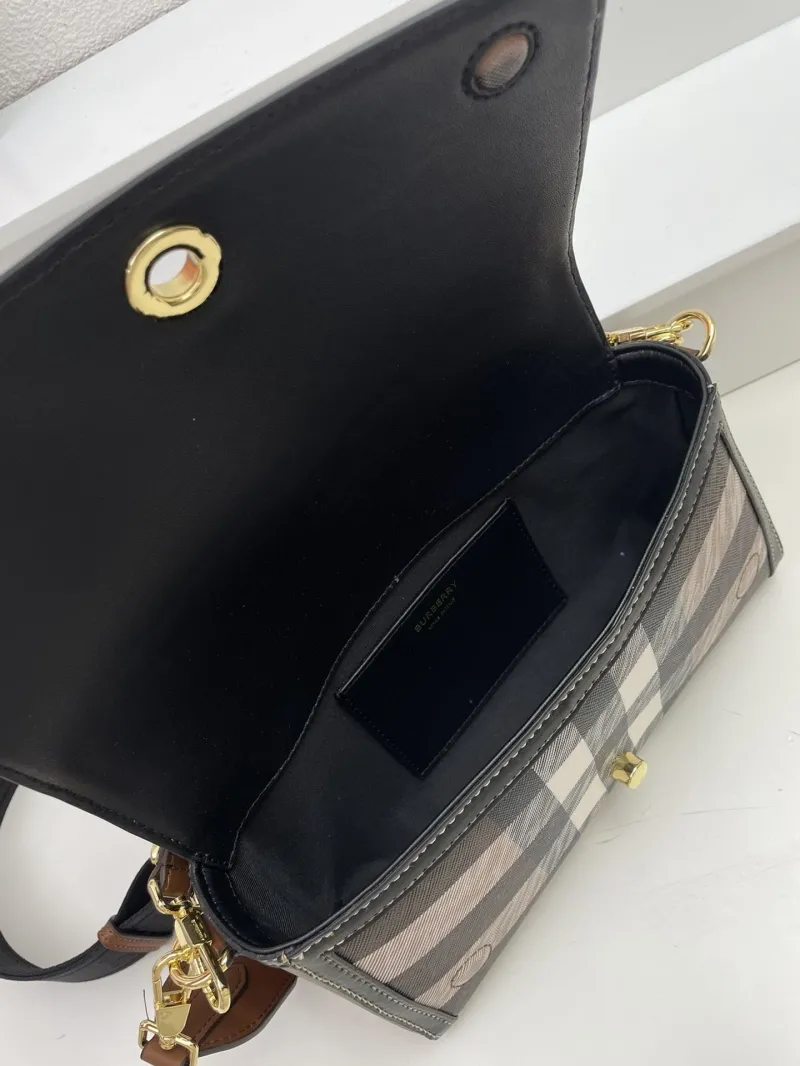 Burberry 8366 Classic Check Satchel Bag 24cm - Image 8