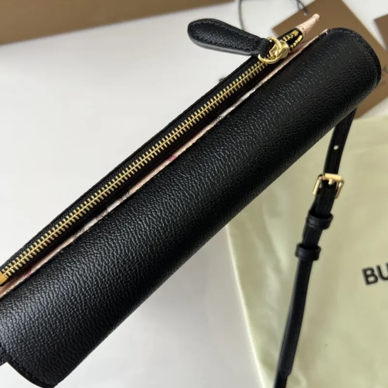 Burberry Black Check Crossbody Bag - Image 6