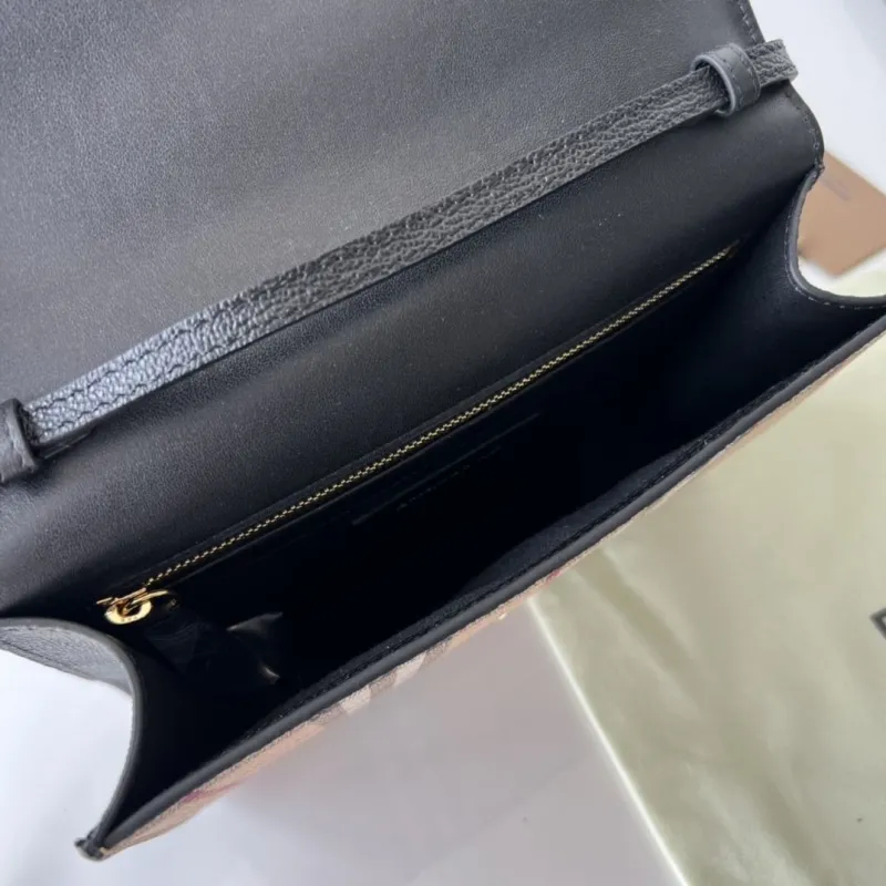 Burberry Black Check Crossbody Bag - Image 8
