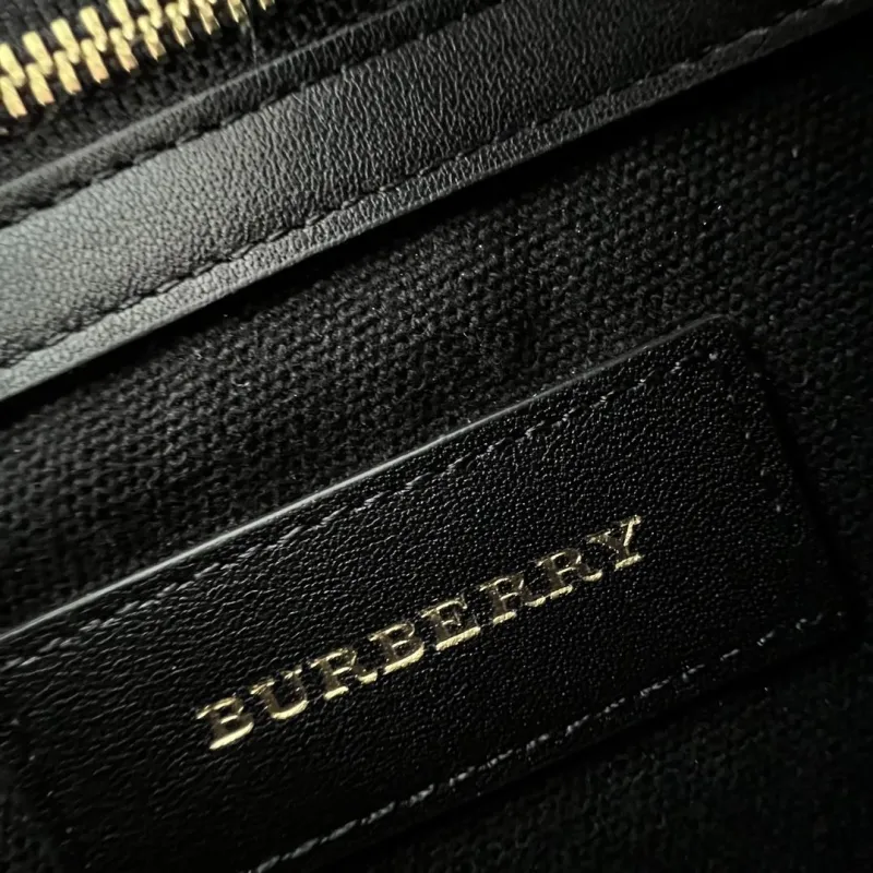 Burberry Black Check Crossbody Bag - Image 9
