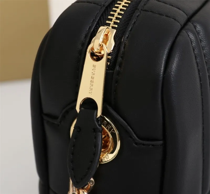 Burberry Black Quilted Leather Crossbody Bag - Image 6