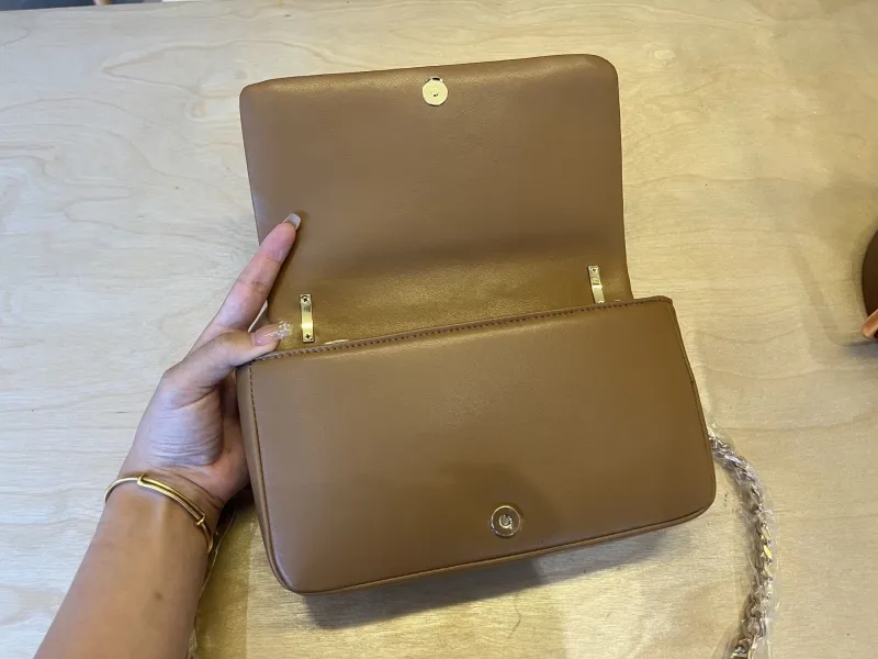 Burberry Brown Quilted Chain Satchel Bag - Image 8