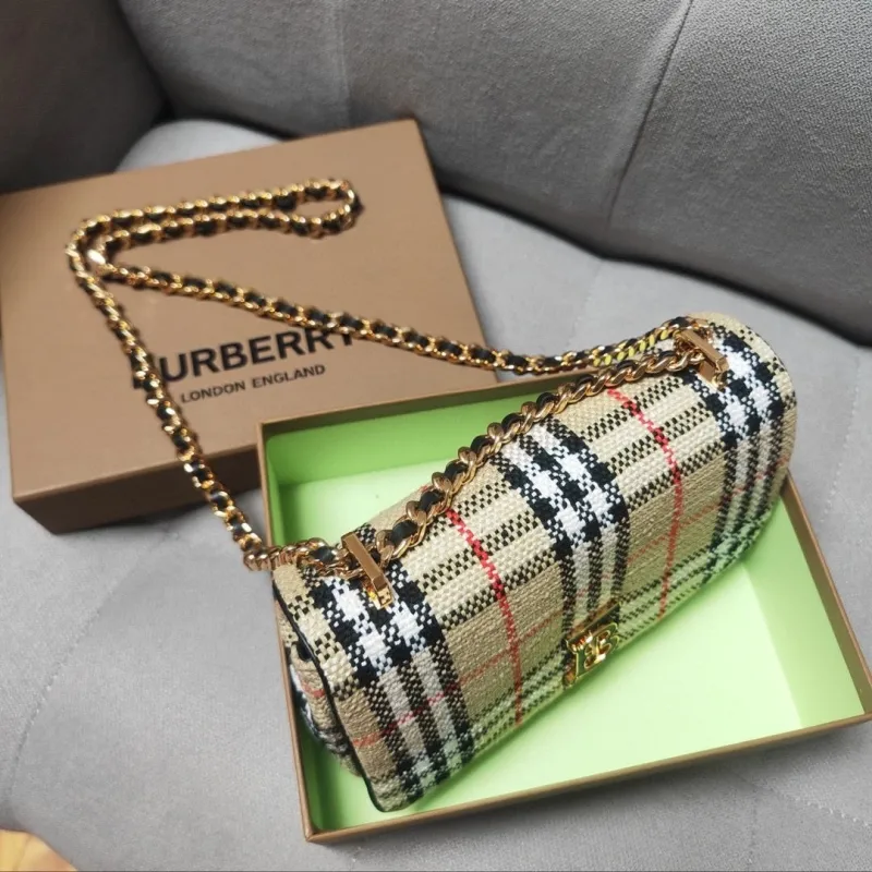 Alternative view of Burberry Vintage Check Chain Satchel Bag