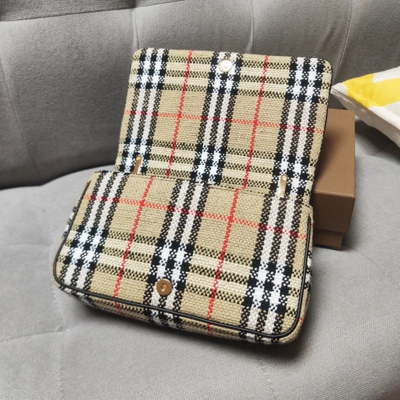 Burberry Vintage Check Chain Satchel Bag - Image 6
