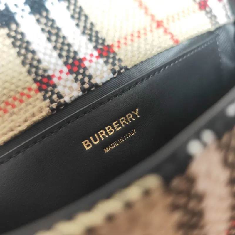 Burberry Vintage Check Chain Satchel Bag - Image 8