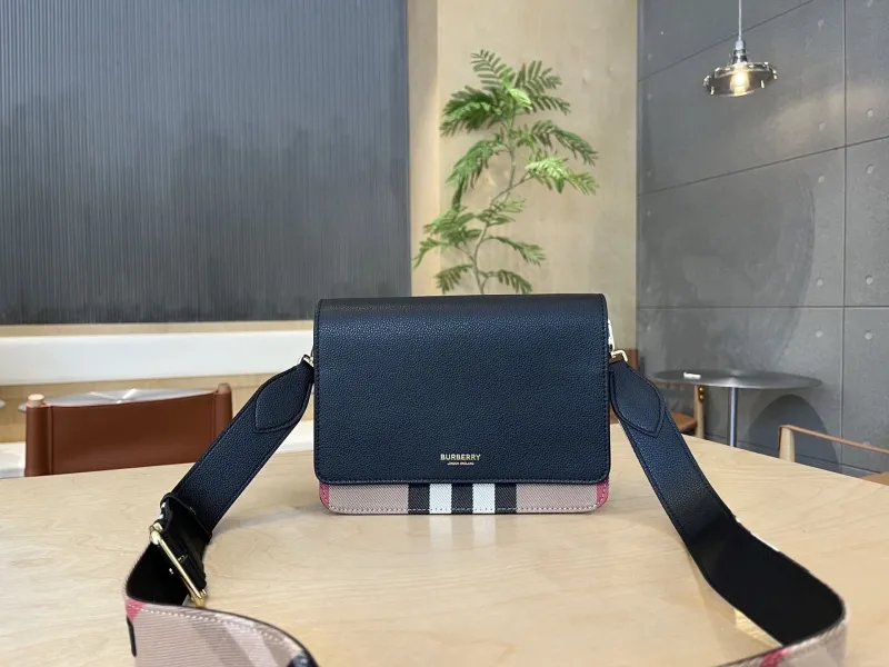 Burberry Black Crossbody Satchel Bag