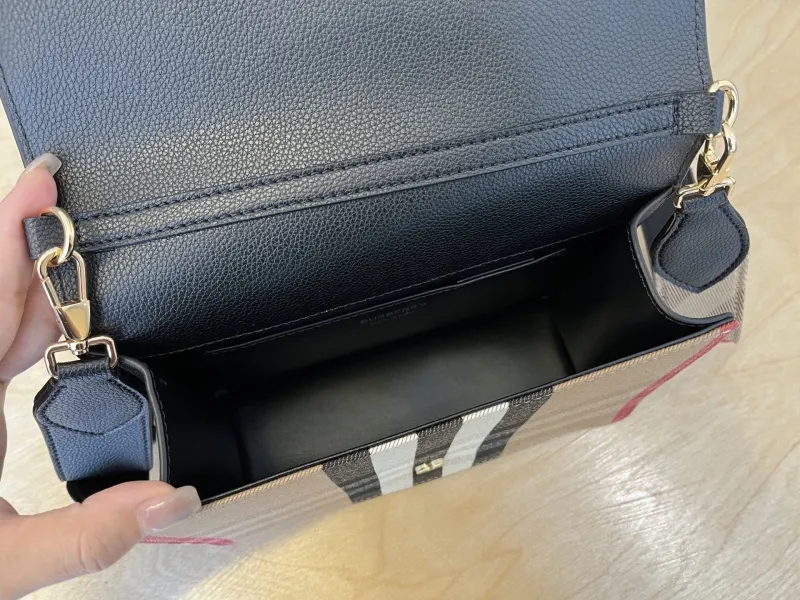 Burberry Black Crossbody Satchel Bag - Image 8