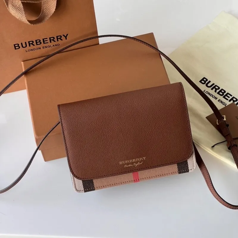 Burberry Brown Crossbody Satchel Bag