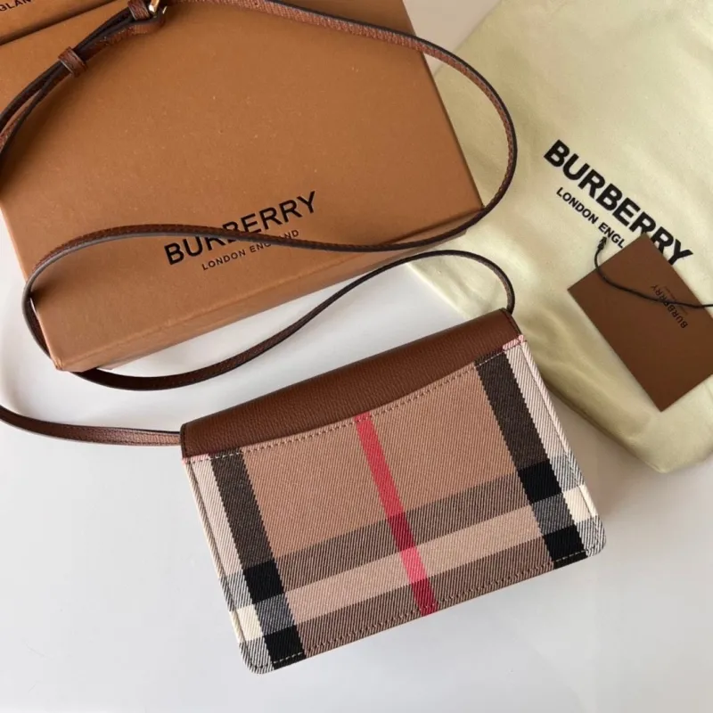 Burberry Brown Crossbody Satchel Bag - Image 3