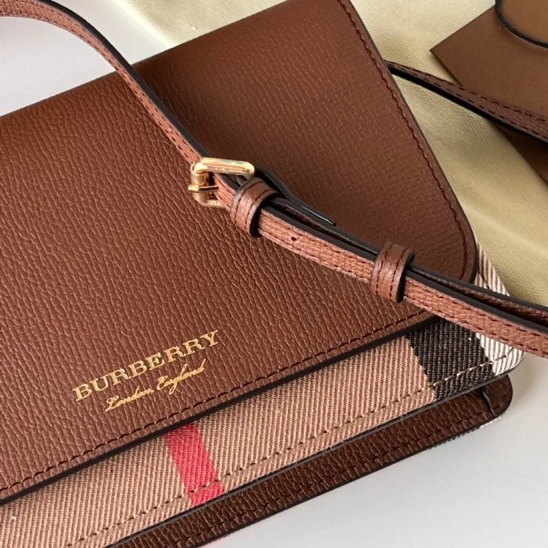 Burberry Brown Crossbody Satchel Bag - Image 4