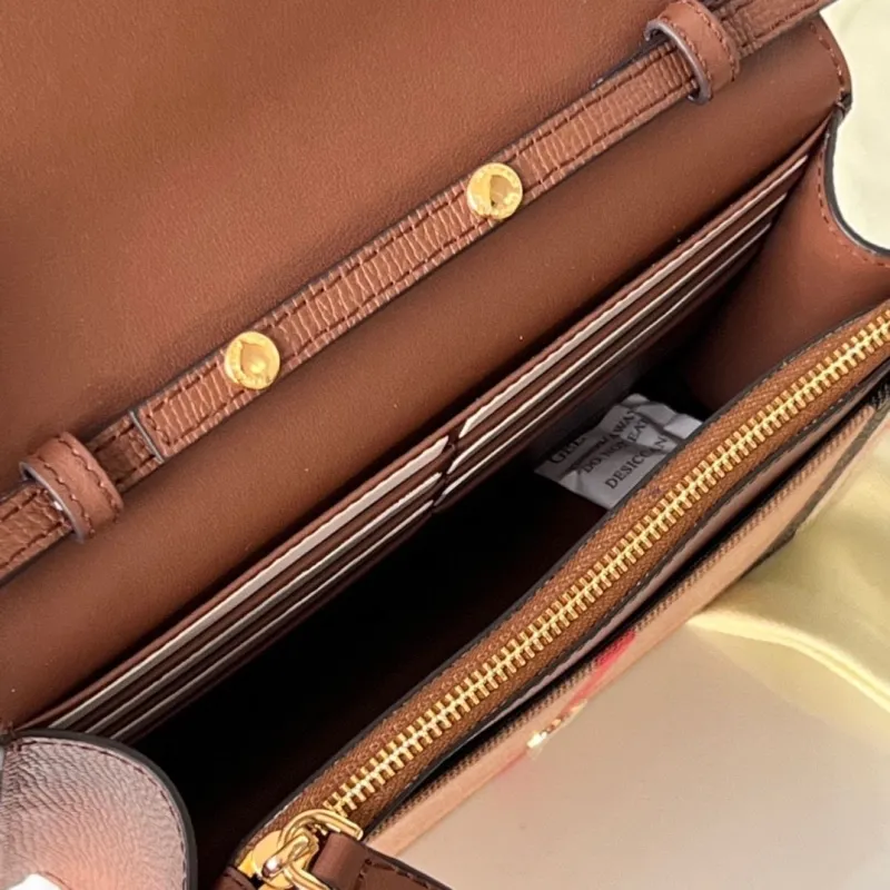 Burberry Brown Crossbody Satchel Bag - Image 8