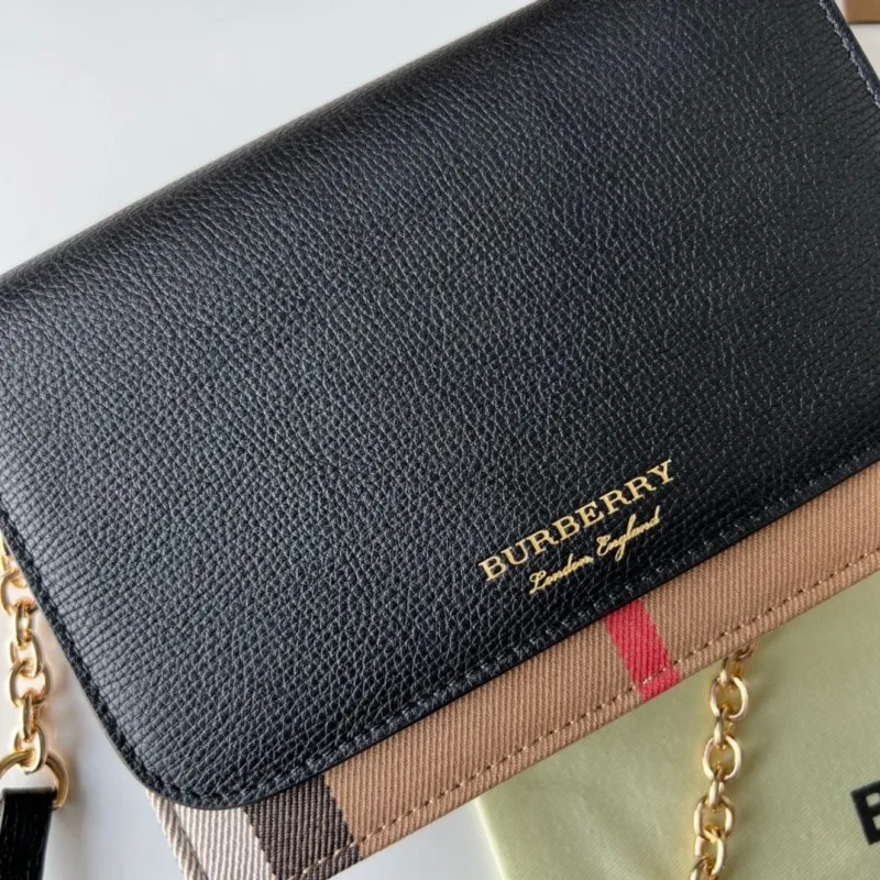 Burberry Black Check Crossbody Bag - Image 4