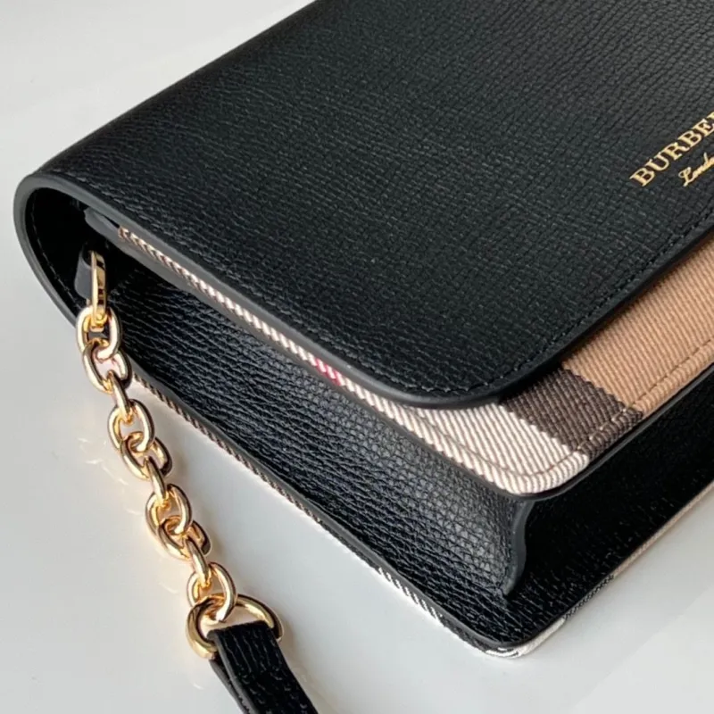 Burberry Black Check Crossbody Bag - Image 5