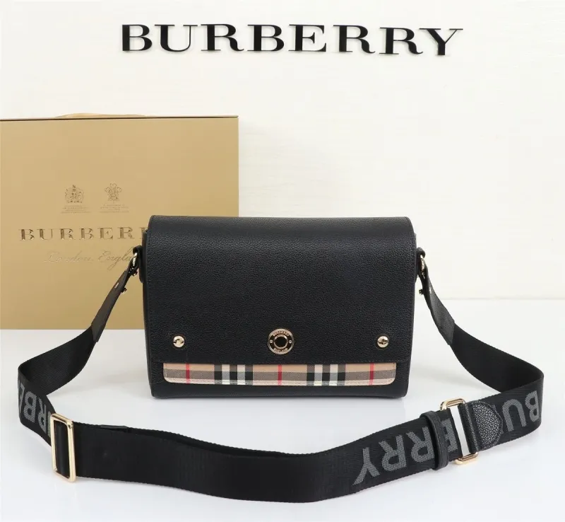 Burberry Black Crossbody Satchel Bag