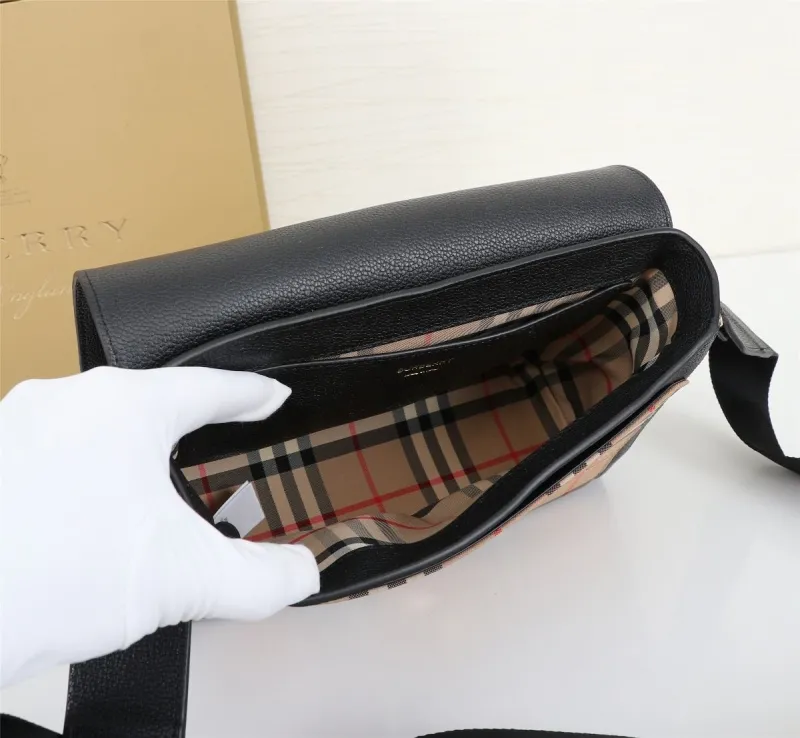 Burberry Black Crossbody Satchel Bag - Image 7