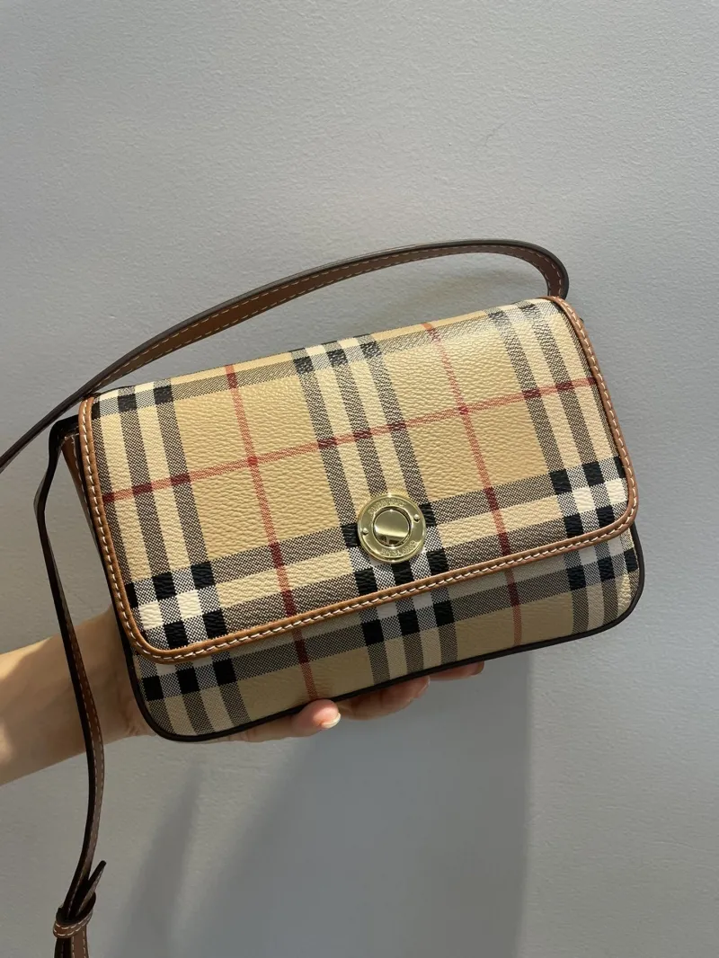 Burberry Archive Check Crossbody Satchel Bag 41