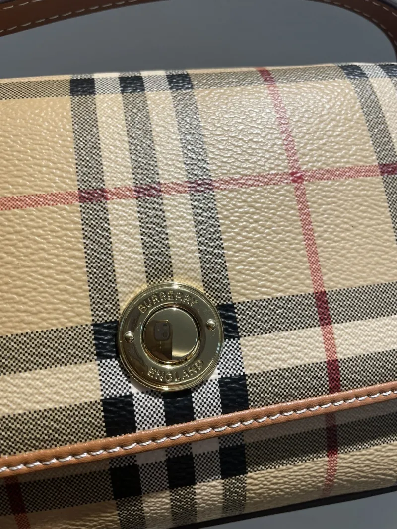 Alternative view of Burberry Archive Check Crossbody Satchel Bag 41