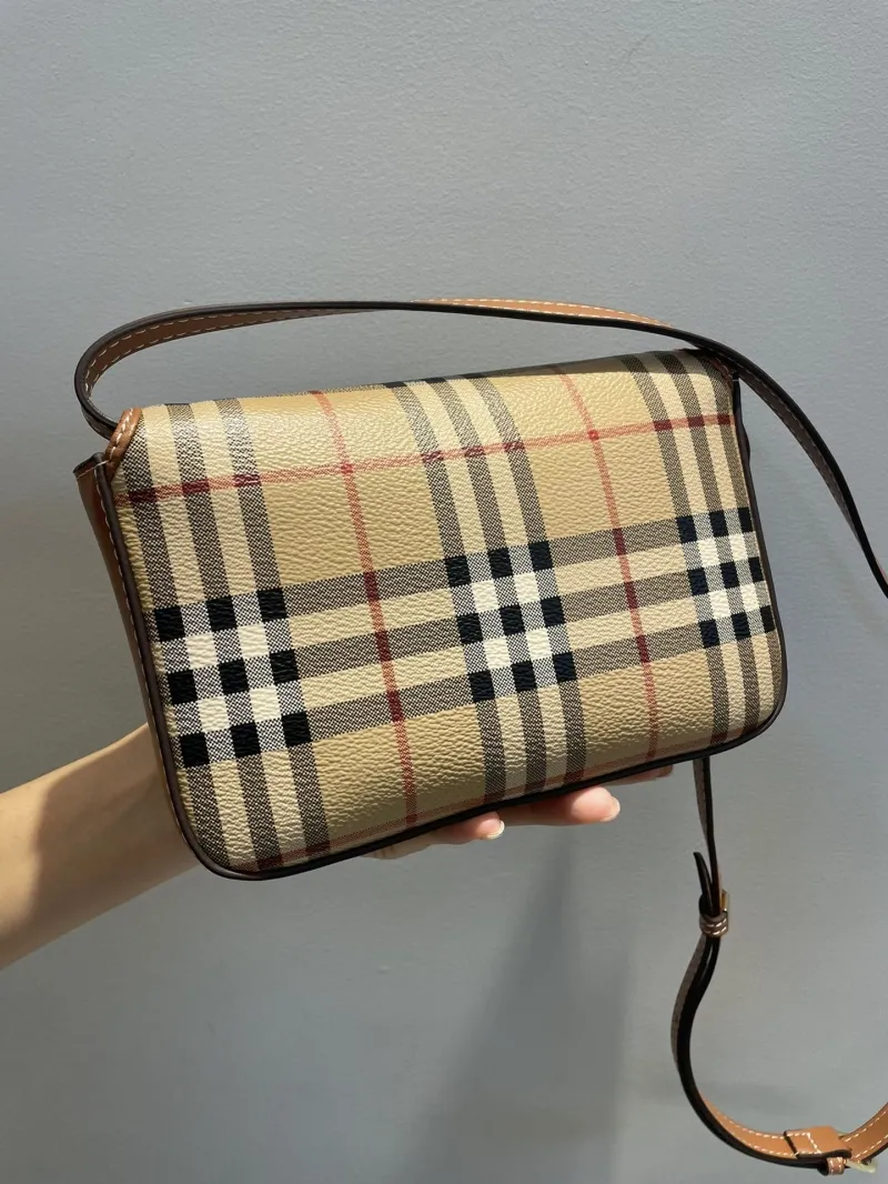 Burberry Archive Check Crossbody Satchel Bag 41 - Image 3