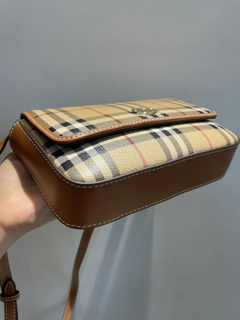Burberry Archive Check Crossbody Satchel Bag 41 - Image 4