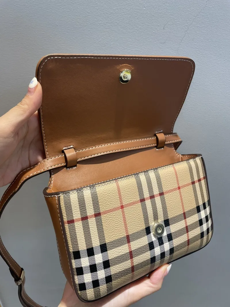 Burberry Archive Check Crossbody Satchel Bag 41 - Image 6