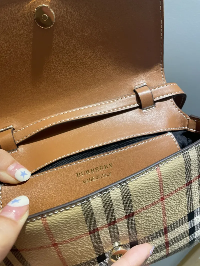 Burberry Archive Check Crossbody Satchel Bag 41 - Image 8