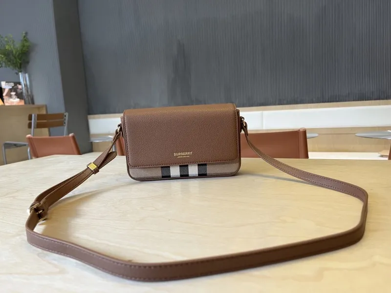 Burberry Brown Crossbody Satchel Bag