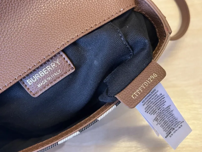 Burberry Brown Crossbody Satchel Bag - Image 8