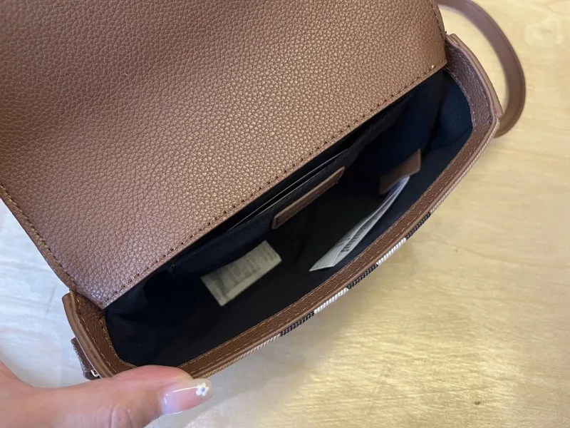 Burberry Brown Crossbody Satchel Bag - Image 9