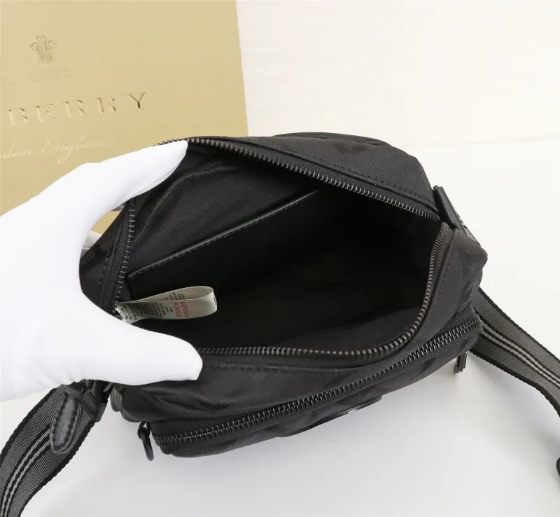 Burberry Black Crossbody Satchel Bag - Image 9