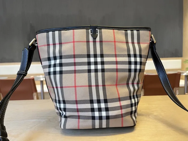 Alternative view of Burberry Check Bucket Crossbody Bag 51