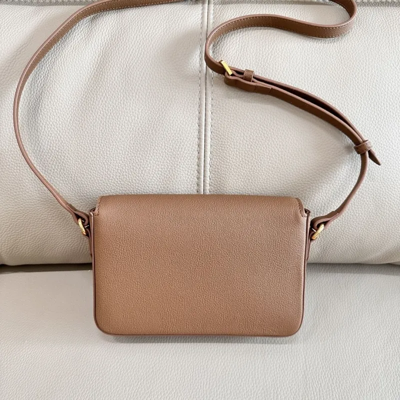 Alternative view of Burberry Brown Leather Crossbody Satchel Bag