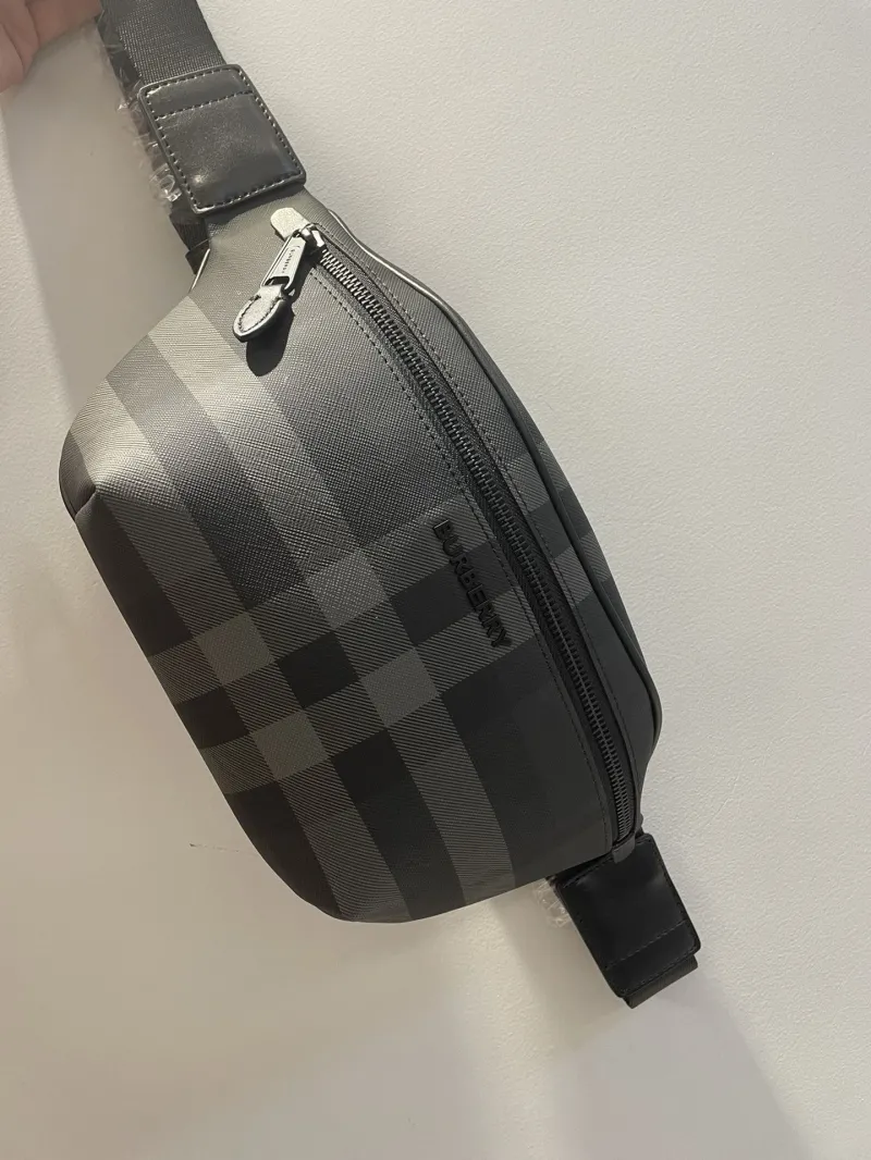 Burberry Charcoal Check Waist Bag