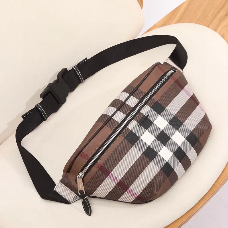 Burberry Brown Check Waist Bag