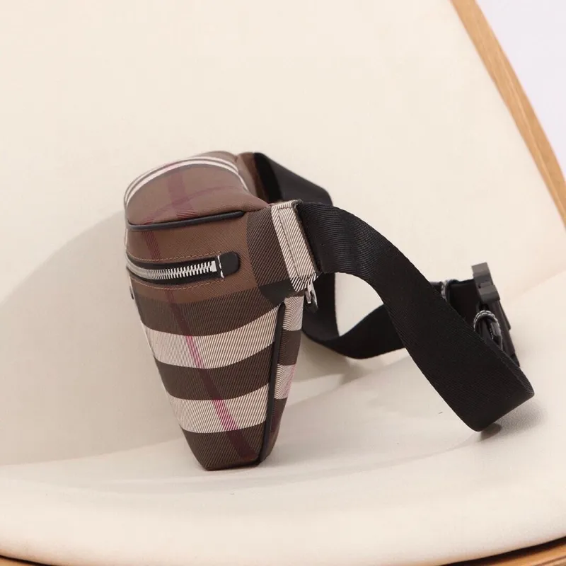 Burberry Brown Check Waist Bag - Image 3
