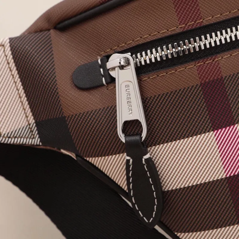 Burberry Brown Check Waist Bag - Image 5