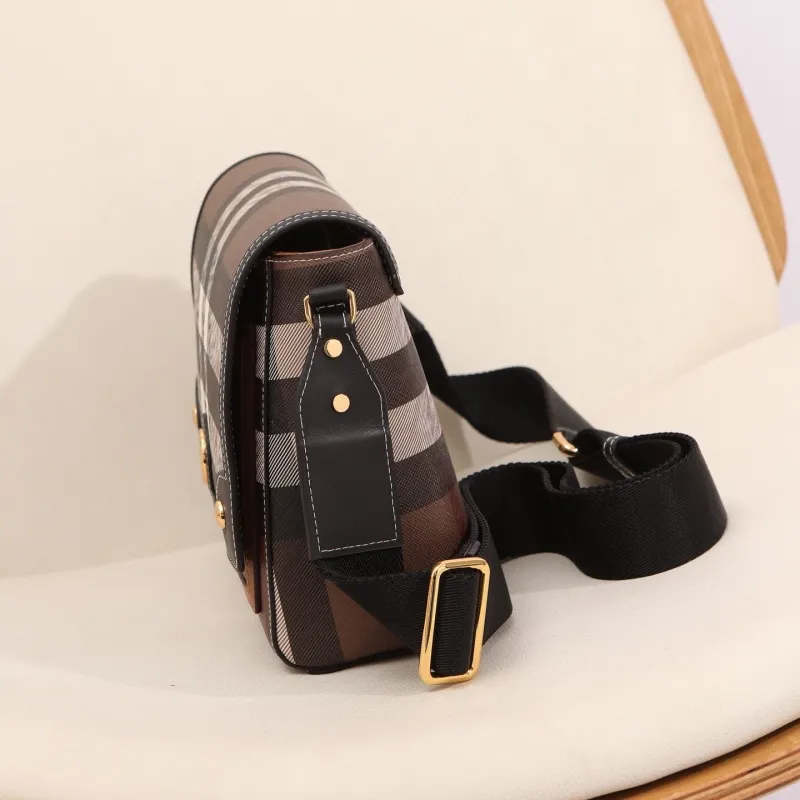 Burberry Classic Check Crossbody Satchel Bag - Image 3