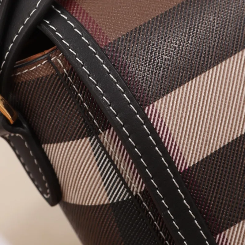 Burberry Classic Check Crossbody Satchel Bag - Image 5