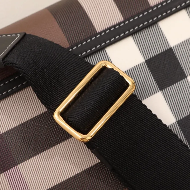 Burberry Classic Check Crossbody Satchel Bag - Image 6